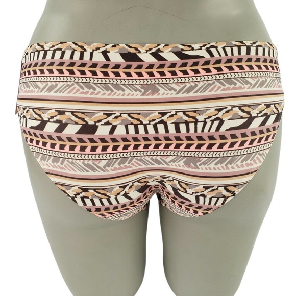 Beige Hipster Bikini Swim Bottom Juniors 3/5 Womens 0/2 Strappy Sides - Picture 4 of 12